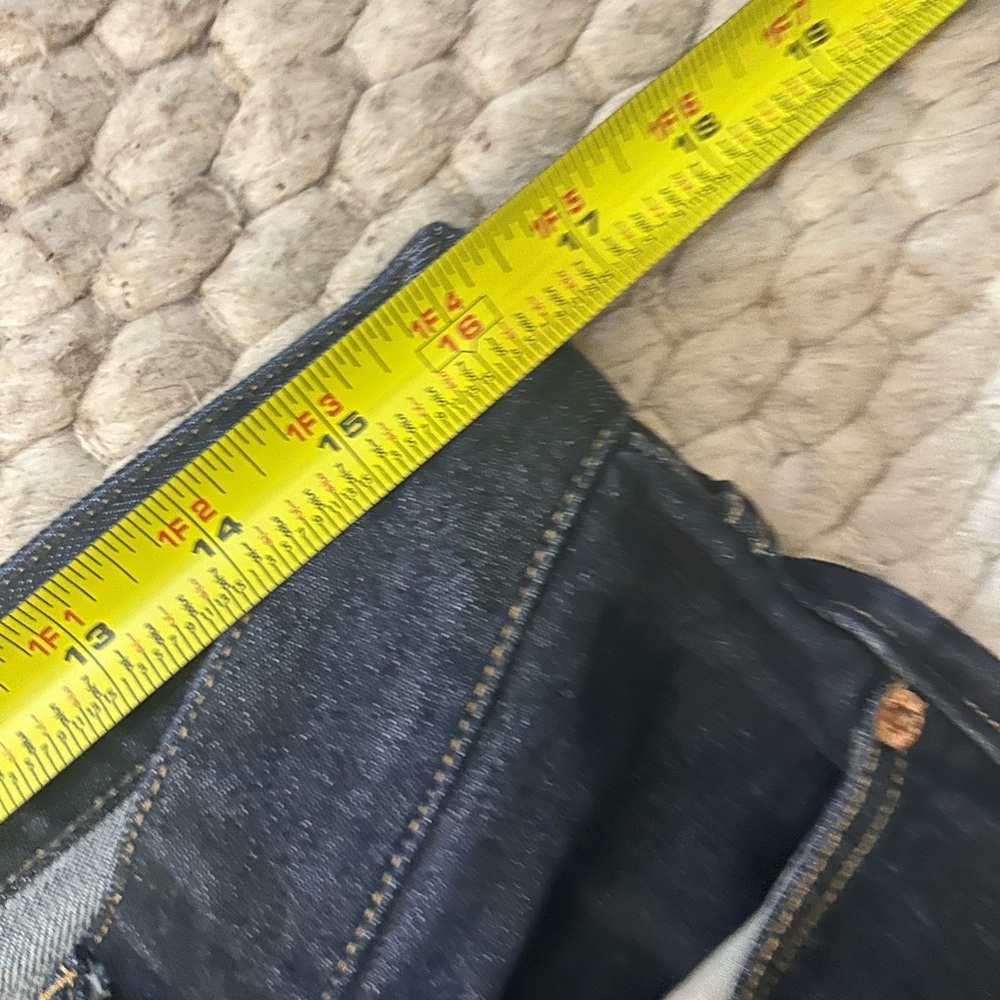 Buck Mason Japanese Denim Maverick Slim Jeans 33X34 Dark Wash Button Fly Stretch - Picture 4 of 6